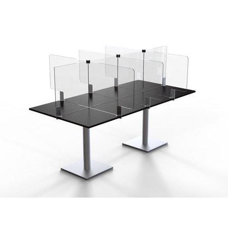 ROSSETO SERVING SOLUTIONS Avant Guarde Acrylic Table Divider Kit for 24"x72" Table, 1 EA TDK003